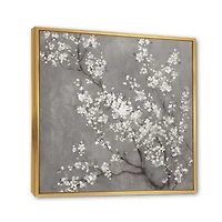 White Cherry Blossoms II Canvas Wall Art Print