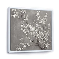 White Cherry Blossoms II Canvas Wall Art Print