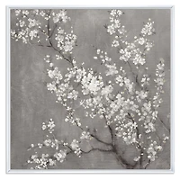 White Cherry Blossoms II Canvas Wall Art Print