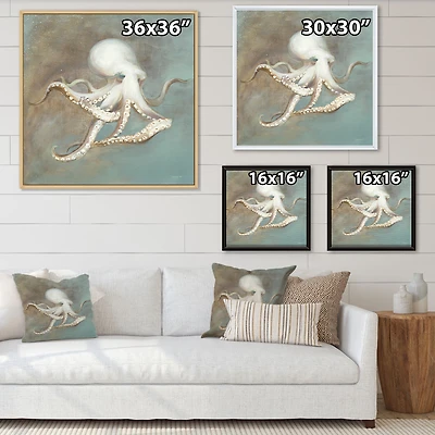 Octopus Treasures from the Sea  Wall Art