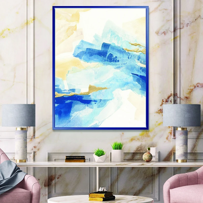 Metallic Gold Indigo II  Wall Art