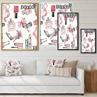 Glam Chic Accents Pattern I  Canvas Wall Art