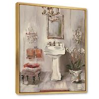 French Bath La baignoire I  Canvas Wall Art