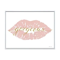Fashion Glam Lips on Gold II  Wall Art