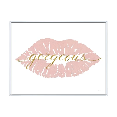 Fashion Glam Lips on Gold II  Wall Art