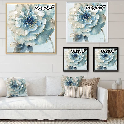 Indigold Watercolour Flower II  Canvas Wall Art Print