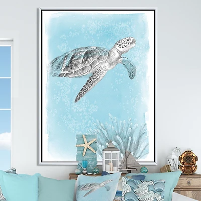 Coastal Sea Life I Turtle sketches  Wall Art