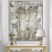 The Modern Grey Forest Wall Art