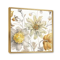 Fields of Gold Watercolor Flower V  Canvas