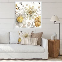 Fields of Gold Watercolor Flower V  Canvas