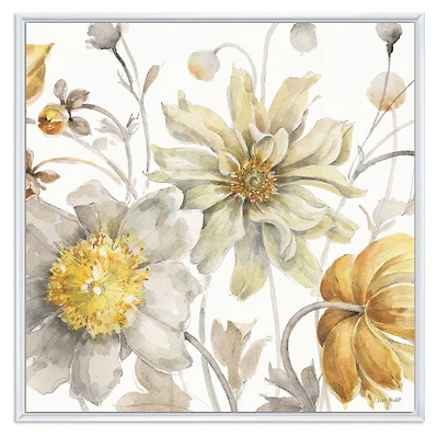 Fields of Gold Watercolor Flower V  Canvas