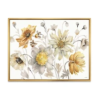 Fields of Gold Watercolor Flower VII Canvas Art