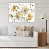 Fields of Gold Watercolor Flower VII Canvas Art