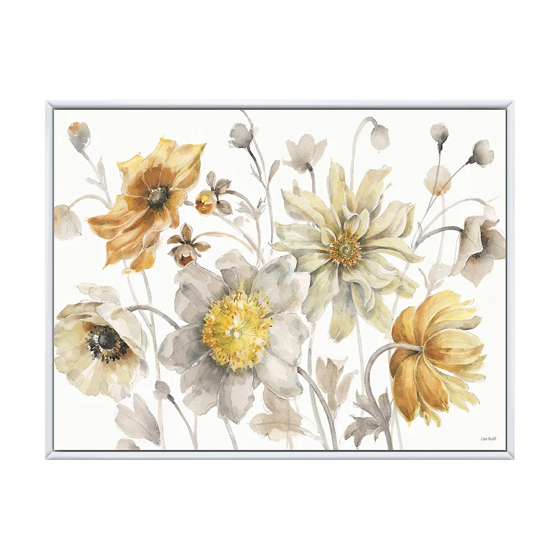 Fields of Gold Watercolor Flower VII Canvas Art