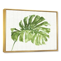 Mixed Botanical Green Leaves V Canvas Art