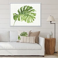 Toile « Mixed Botanical Green Leaves V