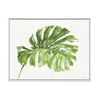 Mixed Botanical Green Leaves V Canvas Art