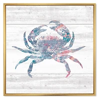 Pink Crab Ocean Life  Wall Art