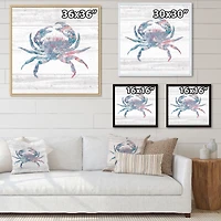 Pink Crab Ocean Life  Wall Art