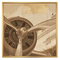 Retro Airplanes Sepia  Wall Art