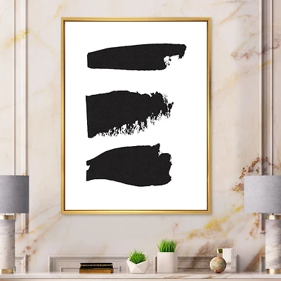 Black and White Geometric Company II Canvas