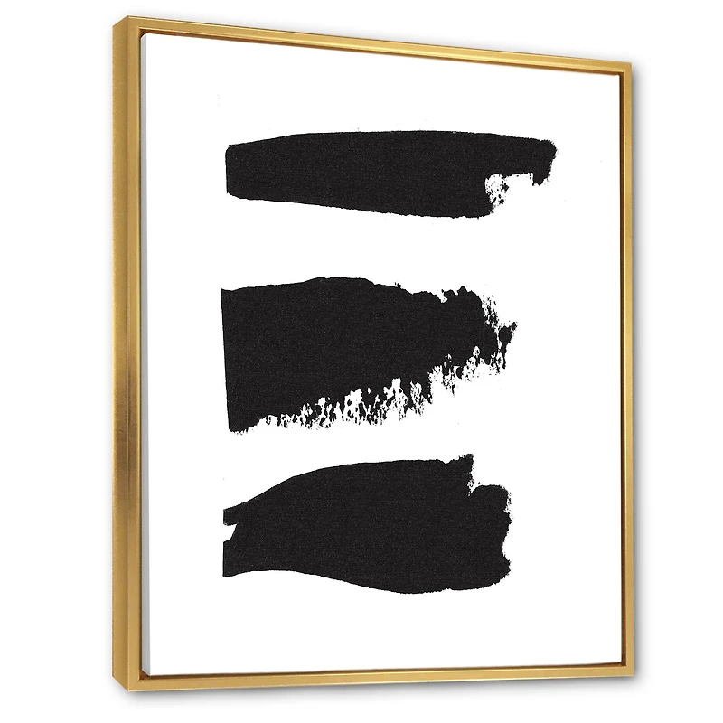 Black and White Geometric Company II Canvas