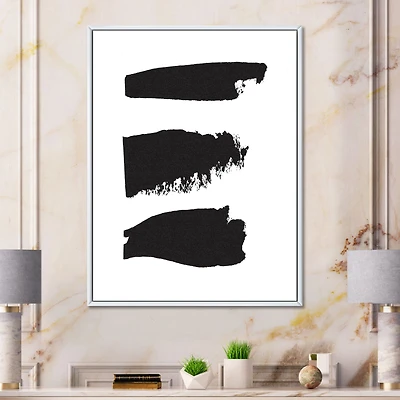 Black and White Geometric Company II Canvas