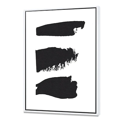 Black and White Geometric Company II Canvas