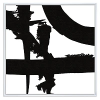 Black and White Crossing Paths I Canvas