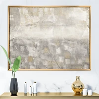 Gray Abstract Watercolor  Canvas