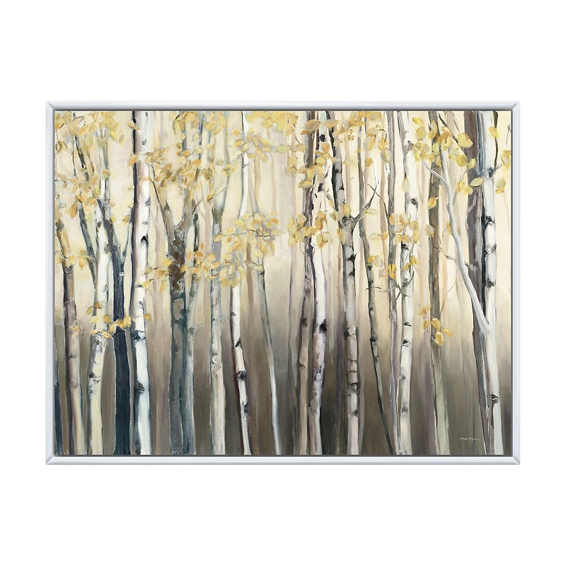 Golden Birch Forest I Canvas Wall Art