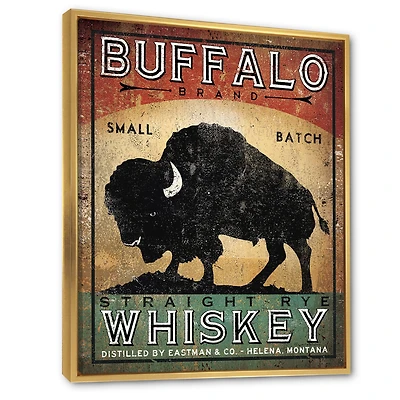 Vintage Buffalo Whiskey  Wall Art