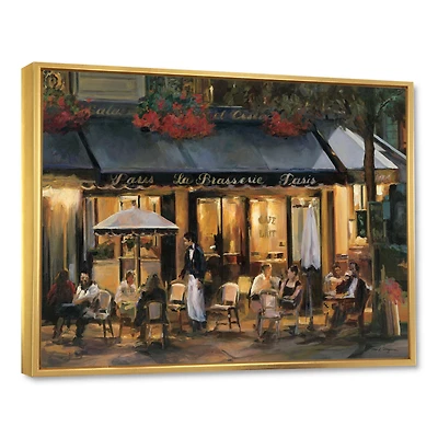 La Brasserie of Champs Élysées Paris  Canvas Wall Art