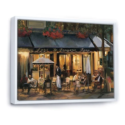 La Brasserie of Champs Élysées Paris  Canvas Wall Art