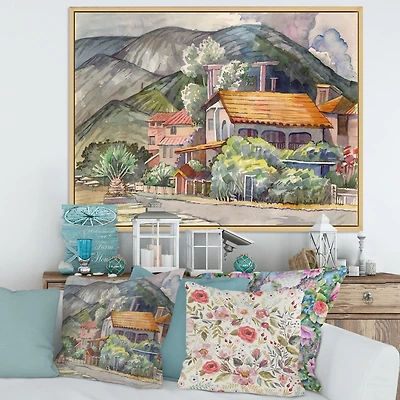 Greek Landscape off The Coast of Aegean Sea  Wall Art