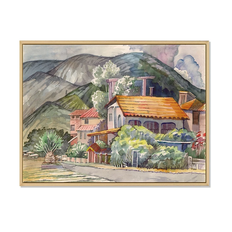 Greek Landscape off The Coast of Aegean Sea  Wall Art