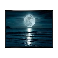 Super Moon Over The Sea I  Wall Art