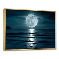 Super Moon Over The Sea I  Wall Art