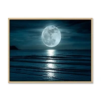 Super Moon Over The Sea I  Wall Art
