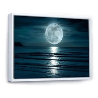 Super Moon Over The Sea I  Wall Art