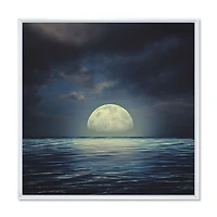 Super Moon Over The Sea II  Wall Art