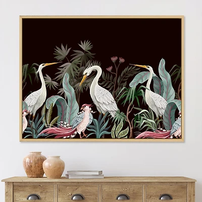 Chinoiserie with Birds and Peonies III  Wall Art