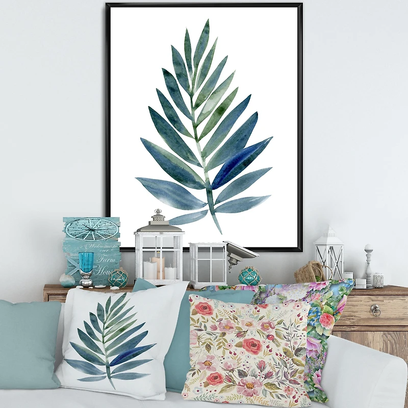 Toile « Tropical Green Leaf »