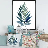 Toile « Tropical Green Leaf »