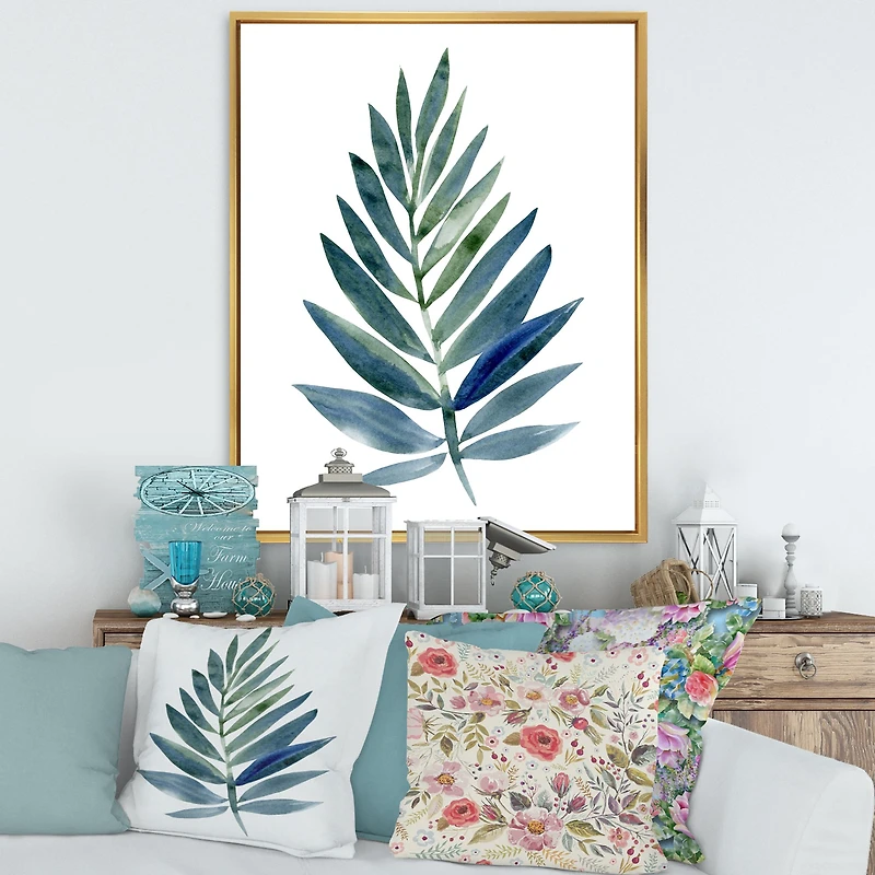 Toile « Tropical Green Leaf »