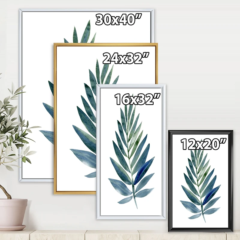 Toile « Tropical Green Leaf »