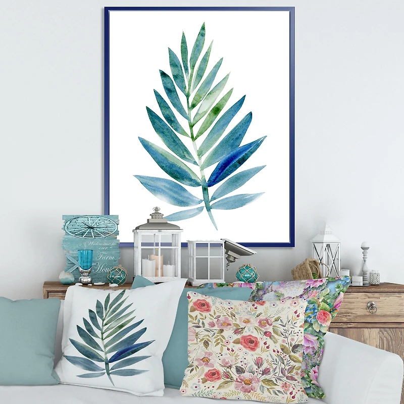 Toile « Tropical Green Leaf »