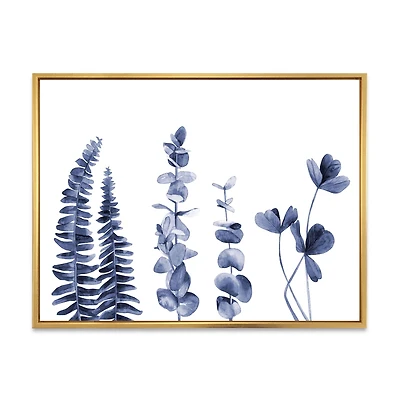 Navy Blue Eucalyptus I Wall Art
