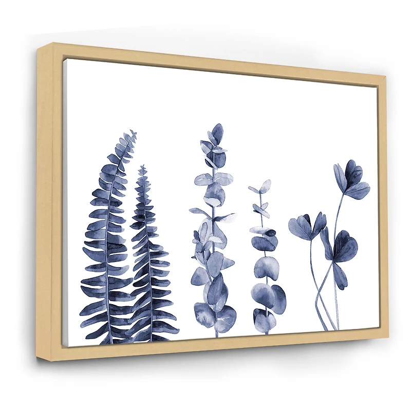 Navy Blue Eucalyptus I Wall Art