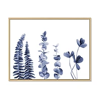 Navy Blue Eucalyptus I Wall Art
